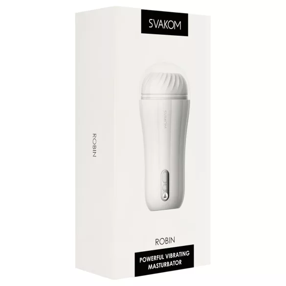 Svakom Robin - wiederaufladbarer Masturbator (weiß)