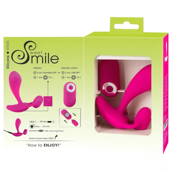 SMILE RC - Akku-G-Punkt Vibrator mit Fernbedienung (Pink)