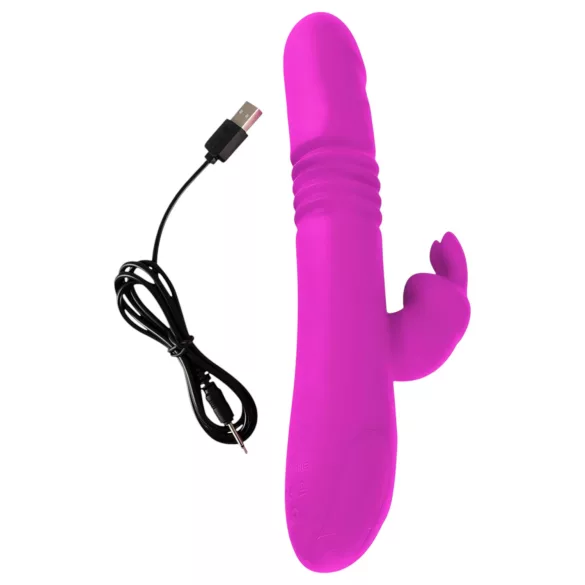 SMILE Rabbit - Akku-Vibrator mit Stoß- und Drehfunktion (pink)