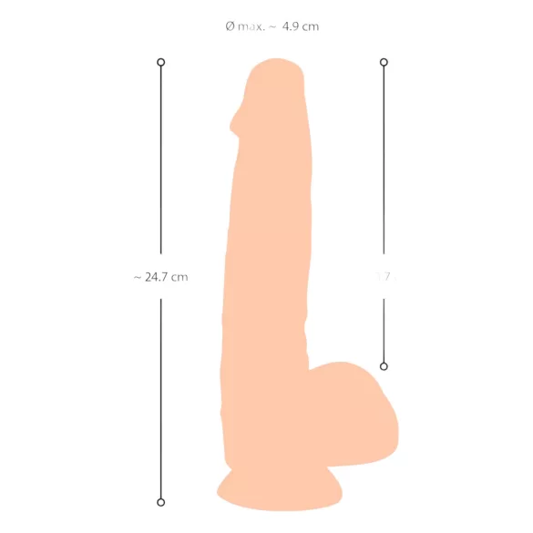 Natute Skin - Dildo mit Haut - 25cm (natur)