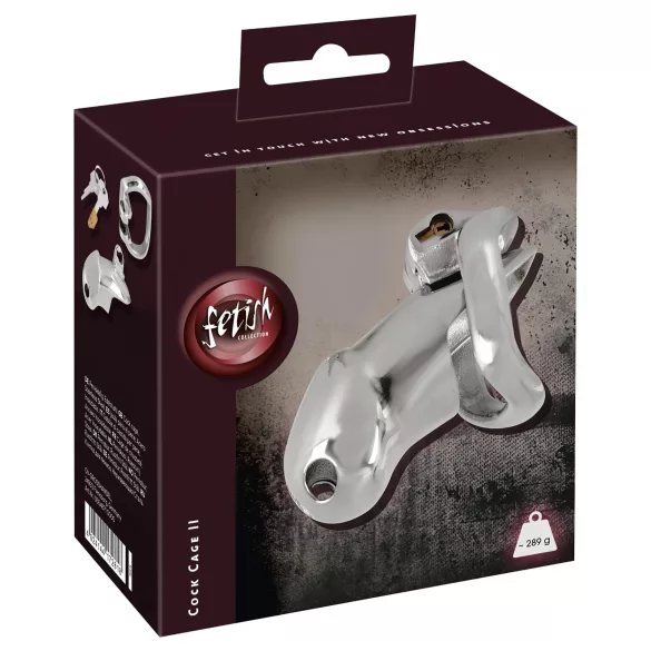 Fetisch - Metall Penis Käfig (silber)