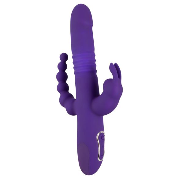 SMILE Triple - Akku Vibrator mit drei Armen und Rotationsstoß (Lila)
