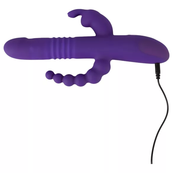SMILE Triple - Akku Vibrator mit drei Armen, drehend und stoßend (lila)
