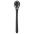 Penis Plug Dilator - wiederaufladbarer, vibrierender Dilator (1 cm, schwarz)