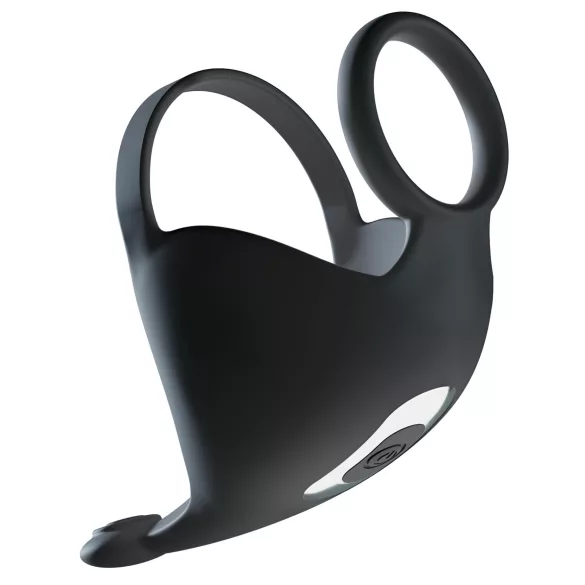 Rebel - Wiederaufladbarer Vibro-Penisring & Hodenmassager (schwarz)