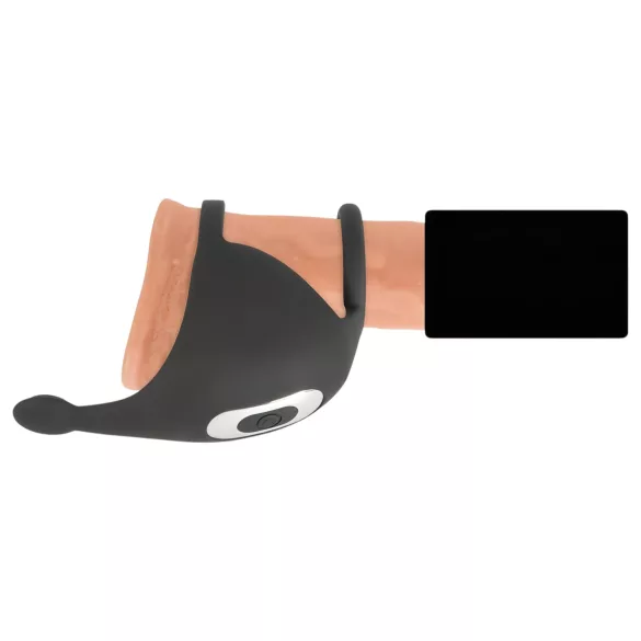 Rebel - Wiederaufladbarer Vibro-Penisring & Hodenmassager (schwarz)