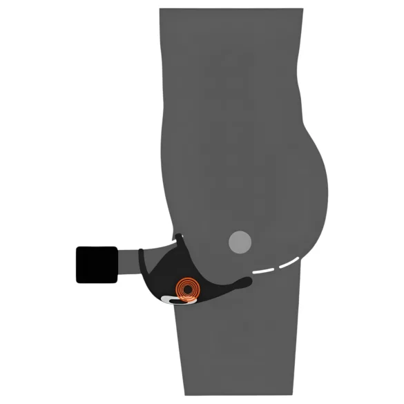 Rebel - Wiederaufladbarer Vibro-Penisring & Hodenmassager (schwarz)