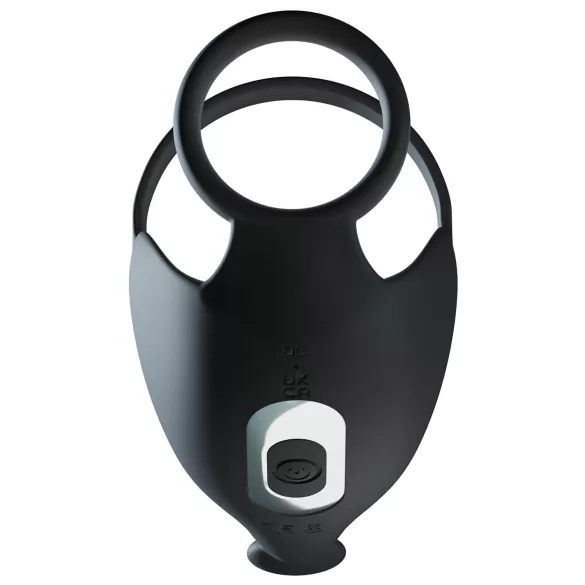Rebel - Wiederaufladbarer Vibro-Penisring & Hodenmassager (schwarz)