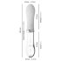 You2toys Liaison – Silikon-Glas LED Vibrator (transparent-weiß)