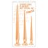 You2Toys - Extra langer Plug-Dildo-Set (3-teilig) - Natur