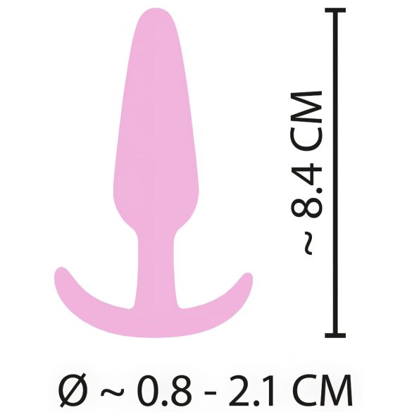 Cuties Mini Butt Plug - silikon anal Plug - rosa (2,1 cm)