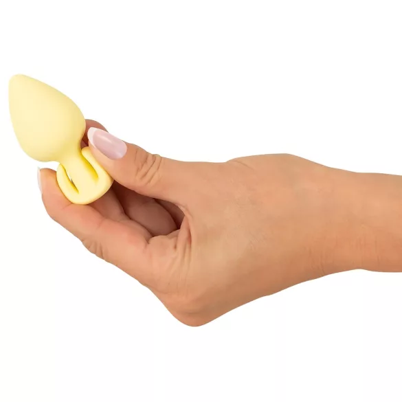 Cuties Mini Butt Plug - Silikon-Analplug (gelb, 3,1 cm)
