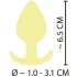 Cuties Mini Butt Plug - Silikon-Analplug (gelb, 3,1 cm)