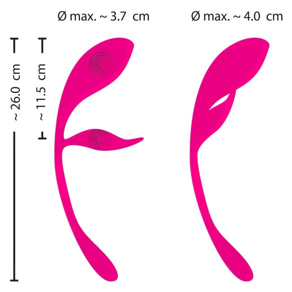 SMILE - Akku-Vibrations-Ei mit Fernbedienung (Pink)