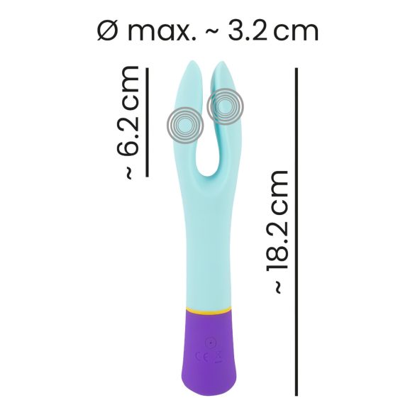 You2Toys bunt. - Akku, wasserdichter 2-Motoren Vibrator (bunt)