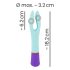 You2Toys bunt. - Akku, wasserdichter 2-Motoren Vibrator (bunt)