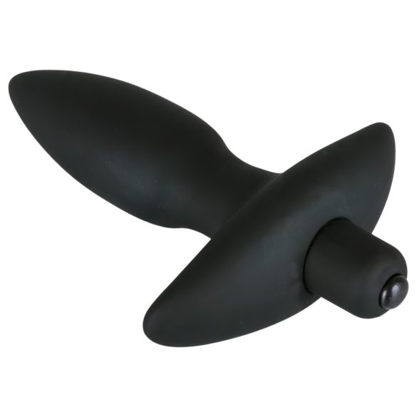 Black Velvet Anal-Vibrator Plug - klein