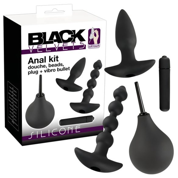 Black Velvet Anal-Vibrator Set (4-teilig)