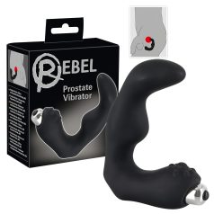 Rebel - gebogener Prostatavibrator (schwarz)