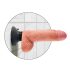 King Cock 7 Saugfuß Vibrator (18 cm) - Hautfarben