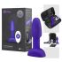 b-Vibe Rimming - Perlen-Analvibrator mit Rotation (lila)