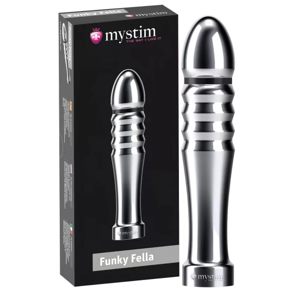 mystim Funky Fella - geripptes Elektro-Dildo