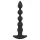 Black Velvets - wiederaufladbarer Analvibrator mit 5 Perlen (schwarz)