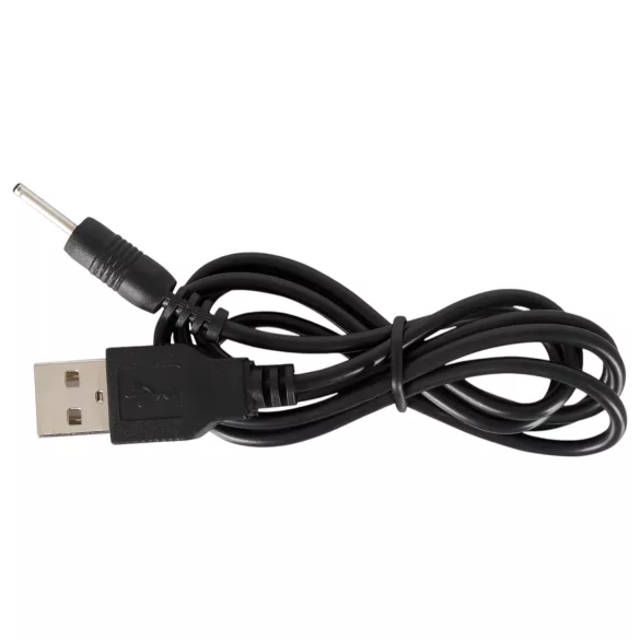 Black Velvets - wiederaufladbarer Analvibrator mit 5 Perlen (schwarz)