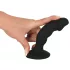 Black Velvet - Akkubetriebener Penis-Analvibrator (schwarz)