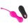 SMILE Love Balls - Wiederaufladbares, Funk Vibrations-Ei (Pink)