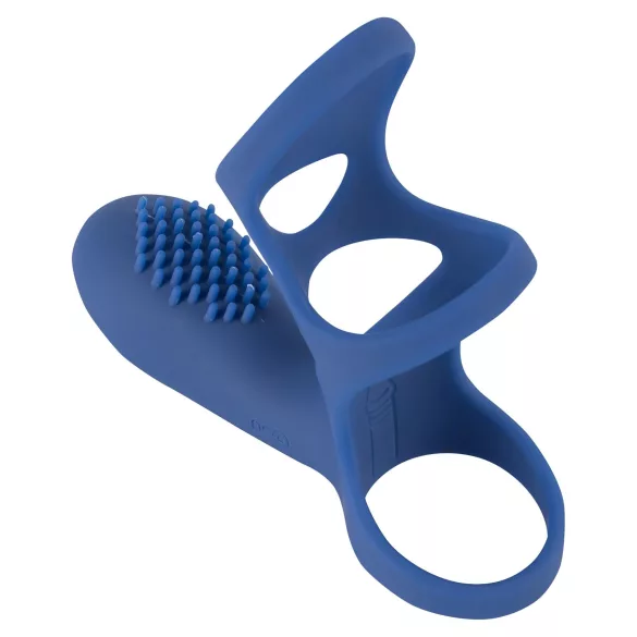 SMILE Couple - Wiederaufladbarer Vibrations-Paar-Ring (Blau)