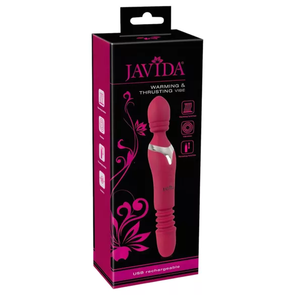 Javida Thrusting - 3-in-1 Massagevibrator (rot)