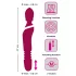 Javida Thrusting - 3-in-1 Massagevibrator (rot)