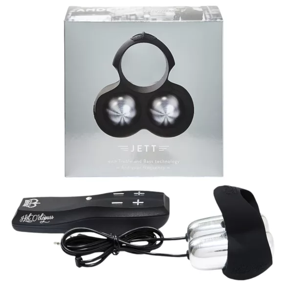 HOT Octopuss JETT - 2-Motoren Eichelvibrator (schwarz)