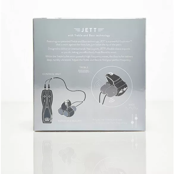 HOT Octopuss JETT - 2-Motoren Eichelvibrator (schwarz)