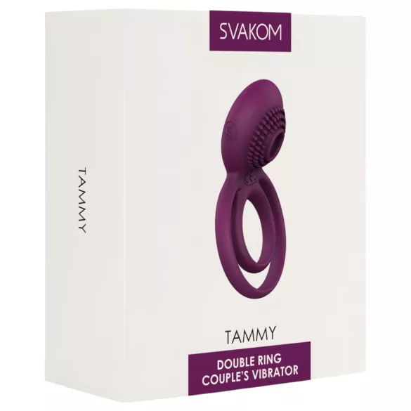 Svakom Tammy - Akku- Vibrations-Hoden- & Penisring (Lila)
