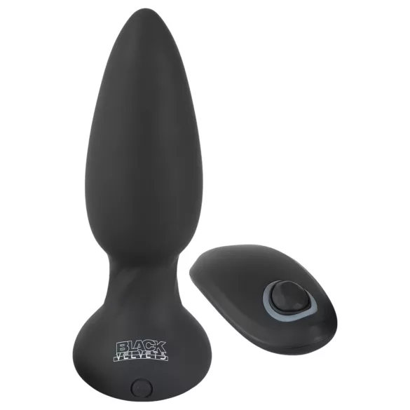 Black Velvet - Drehender Perlen Anale Vibrator (schwarz)