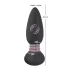 Black Velvet - Drehender Perlen Anale Vibrator (schwarz)