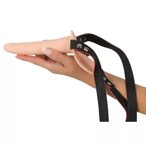 You2Toys - Strap-On - Wiederaufladbarer, Hautfarbener Vibrator zum Anschnallen