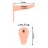 You2Toys - Strap-On - Wiederaufladbarer, Hautfarbener Vibrator zum Anschnallen