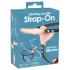 You2Toys - Strap-On - anlegbarer Doppelvibrator (hautfarben)