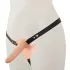 You2Toys - Strap-On - anlegbarer Doppelvibrator (hautfarben)