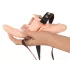 You2Toys - Strap-On - anlegbarer Doppelvibrator (hautfarben)