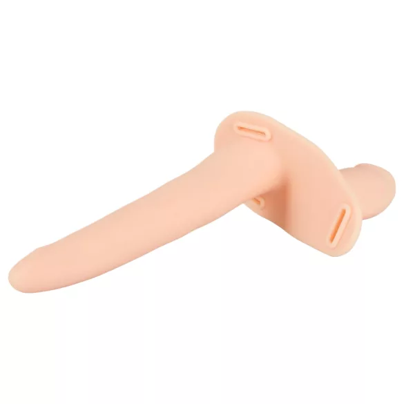 You2Toys - Strap-On - anlegbarer Doppelvibrator (hautfarben)