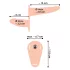 You2Toys - Strap-On - anlegbarer Doppelvibrator (hautfarben)