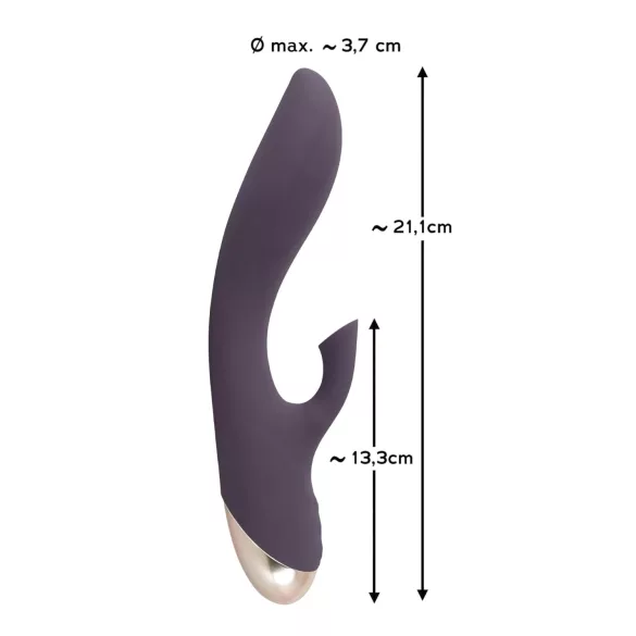 Javida - Wasserdichter Vibrator mit Klitorissauger (lila)