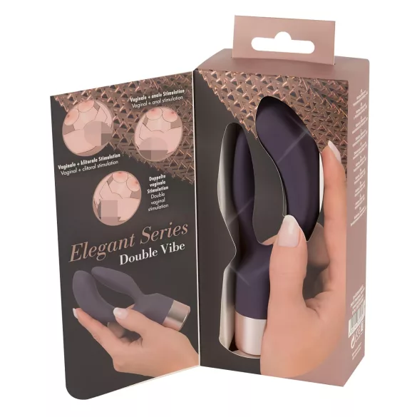 You2Toys Elegant Double - Akku-Vibrator mit Klitorisarm (lila)