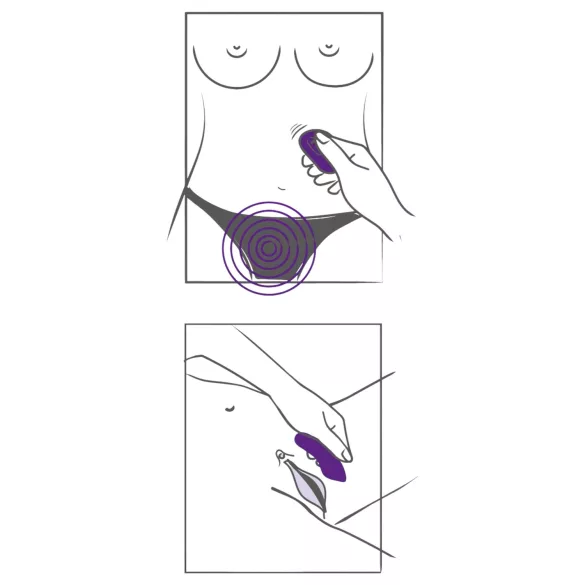 SMILE Panty - wiederaufladbarer, kabelloser Klitoris Vibrator (lila)