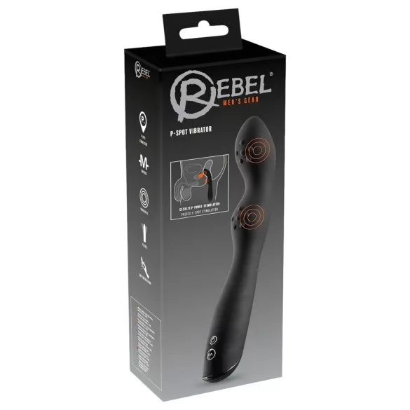 Rebel P-Spot - 2-Motor-Prostata-Vibrator (schwarz)
