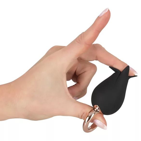Belou - Akku-betriebener, wasserdichter Klitoris-Vibrator (schwarz)